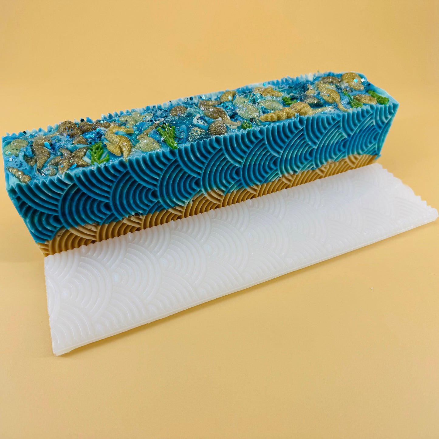 Japanese Ocean Waves Silicone Soap Impression Mat