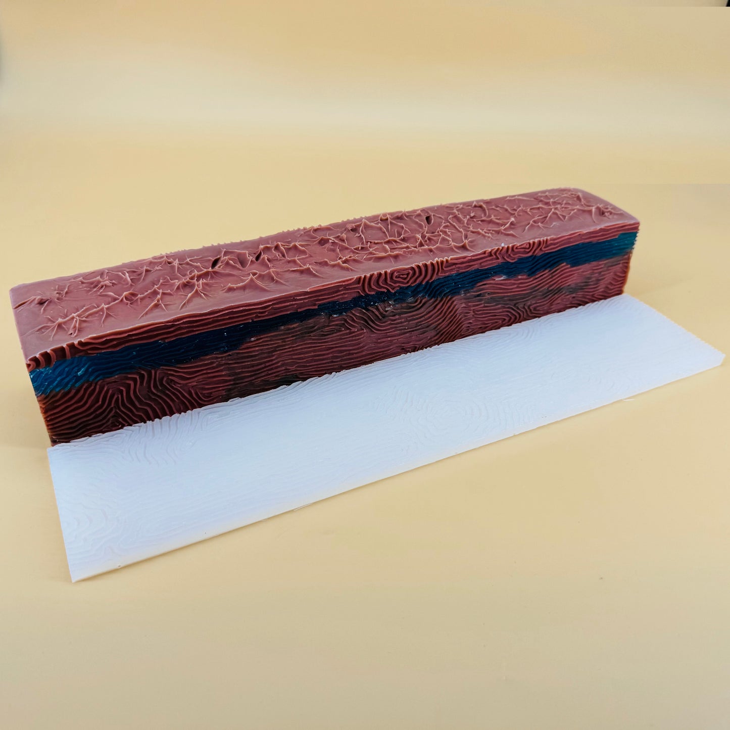 Wood Grain Texture 1 Silicone Soap Impression Mat