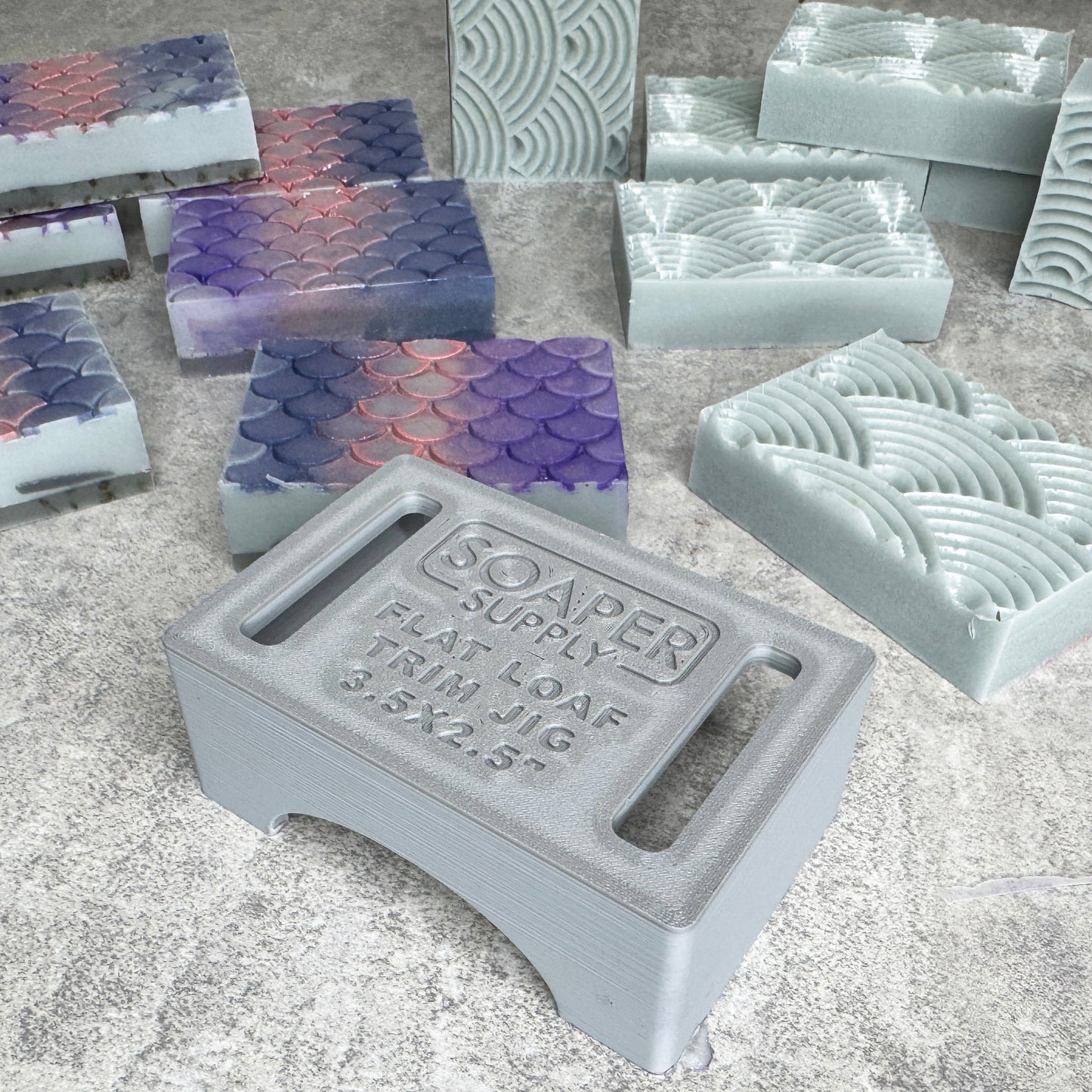 Flat Soap Loaf Cutting Guide Jig