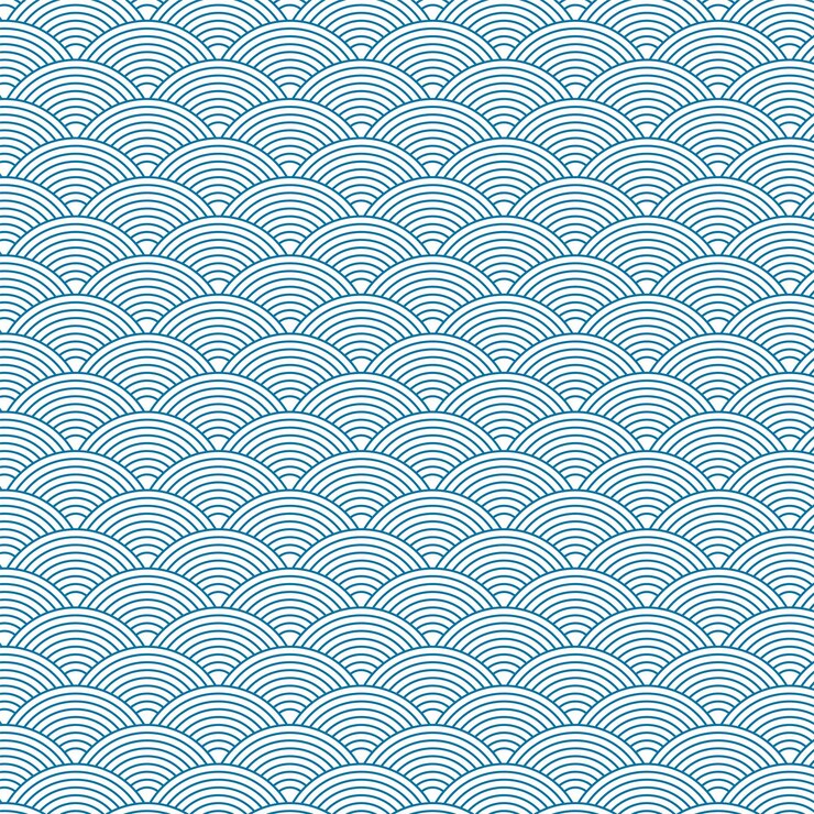 Japanese Ocean Waves Silicone Soap Impression Mat