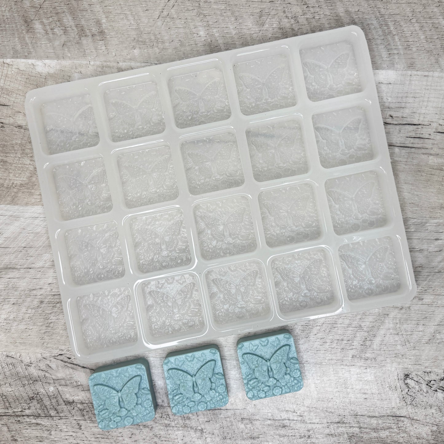 20 Bar Butterfly 2 Silicone Guest Soap Mold