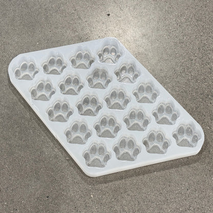 20 Bar Dog Paw Silicone Soap Mold