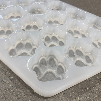 20 Bar Dog Paw Silicone Soap Mold