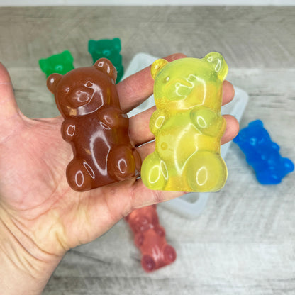 6 Cavity Silicone Soap Mold - Gummy Bear