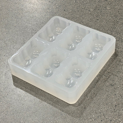 6 Cavity Silicone Soap Mold - Gummy Bear