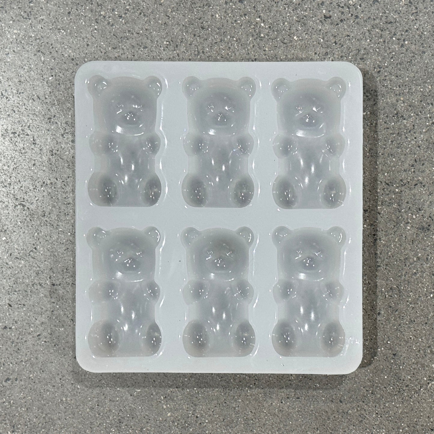 6 Cavity Silicone Soap Mold - Gummy Bear